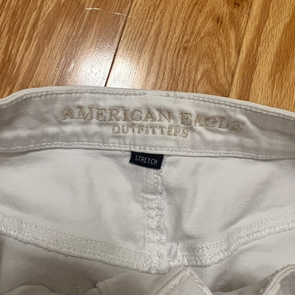 White Destroy Denim American Eagle Skirt - Picture 3 of 4